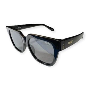 Quay PSA‎ Oversized Sunglasses Black Oversized Shades Gray Lenses